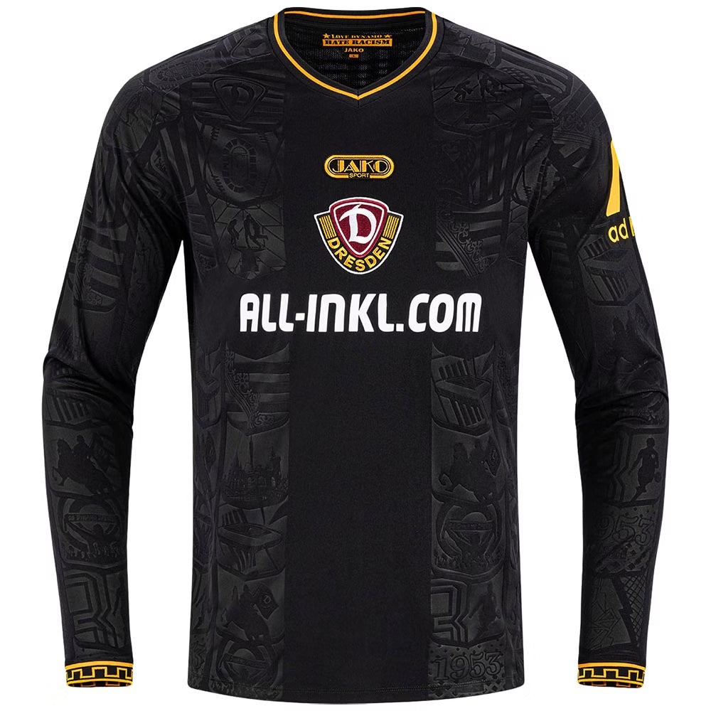 Dynamo - Spielertrikot LANGARM 26/27 AWAY schwarz